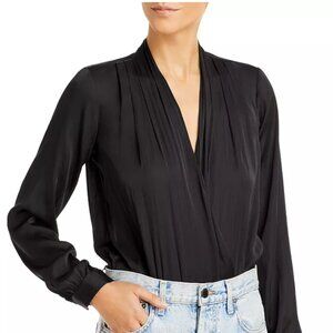 Paige Sevilla Long Sleeve Bodysuit, Black (Never Worn, No Tags)